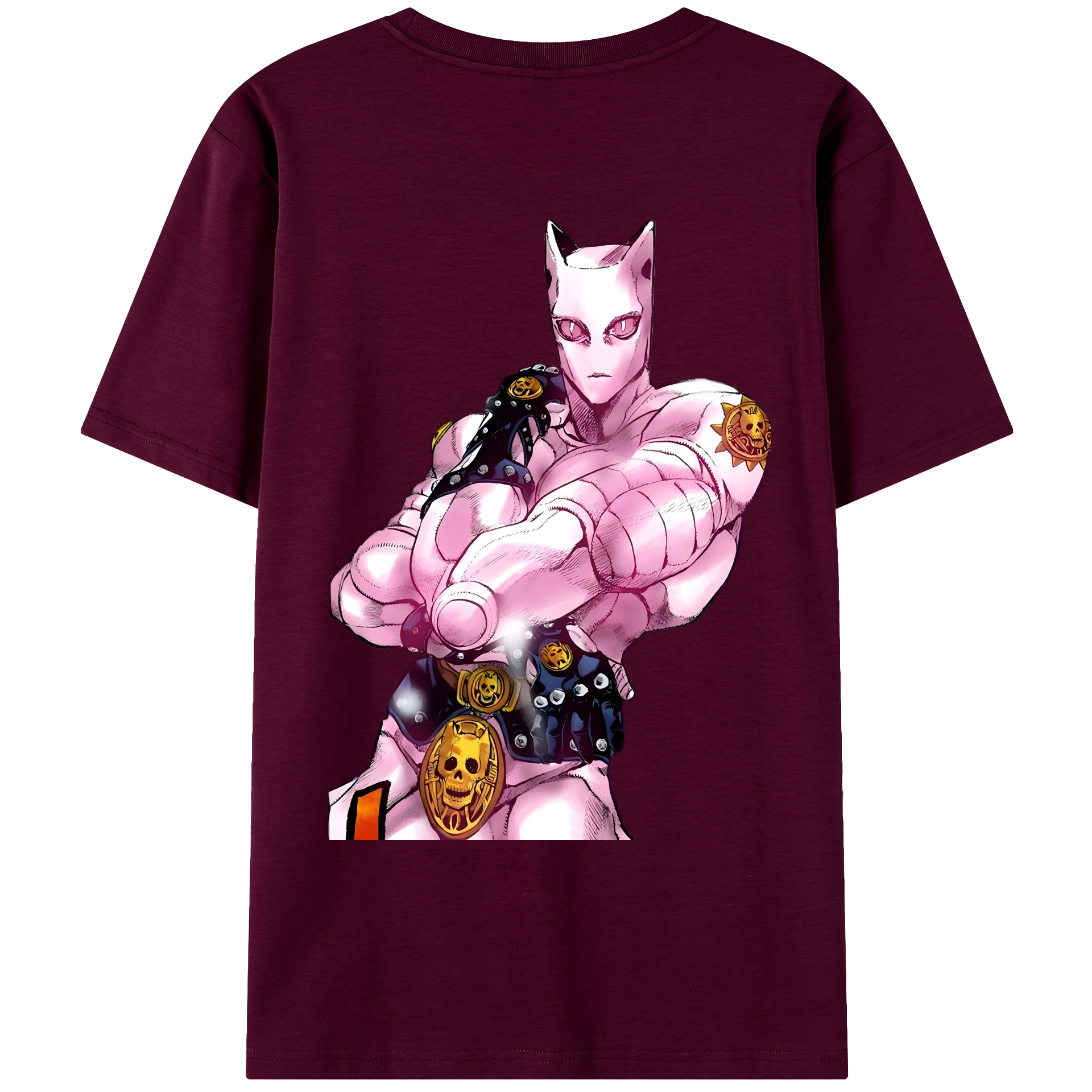 （画像用） ジョジョの奇妙な冒険 きら よしかげ JoJo's Bizarre Adventure Kira Yoshikage レディース半袖Tシャツ(バックプリント)